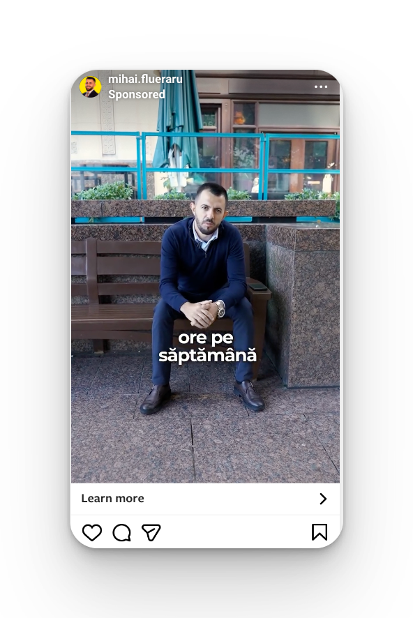 Enrollmate Meta ad, student success stories